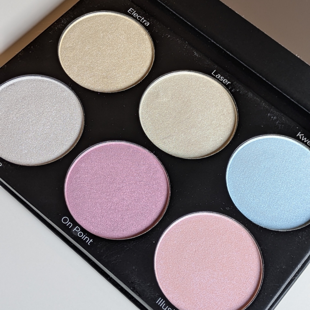 BH Cosmetics Highlight Blacklight Palette - Cream, Pink, Blue -NIB - Picture 5 of 7